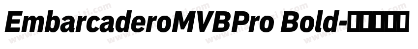 EmbarcaderoMVBPro Bold字体转换